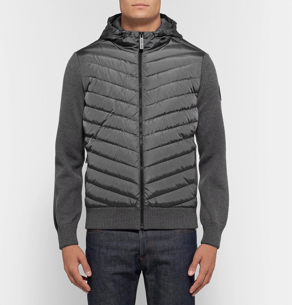 Canada Goose - Hybridge Merino Wool and Quilted Shell Down Jacket Zip ...