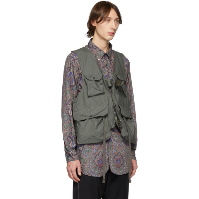 Engineered Garments Green Game Vest Engineered Garments