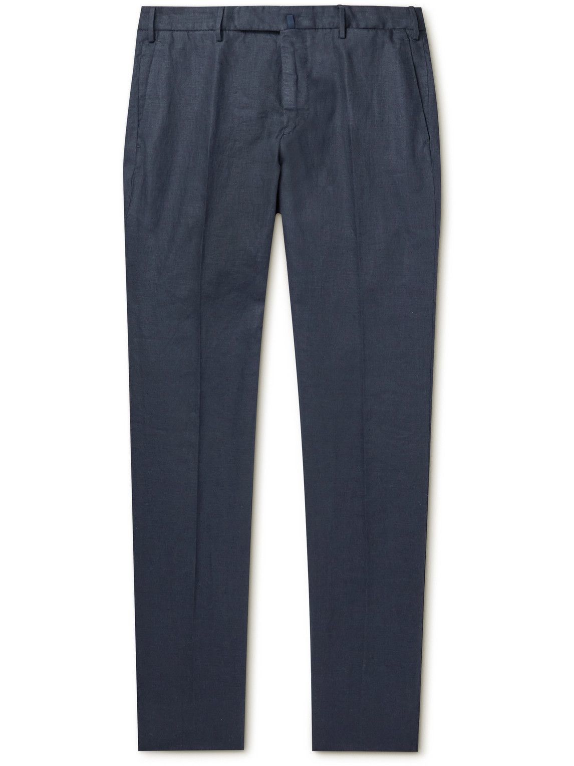 Incotex - Venezia 1951 Slim-Fit Linen Trousers - Blue Incotex