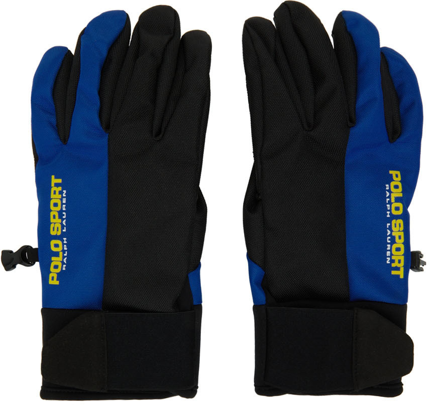 Photo: Polo Ralph Lauren Black & Blue Sport Tech Gloves