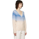 Isabel Marant Etoile Blue Ombre Delphi V-Neck Sweater