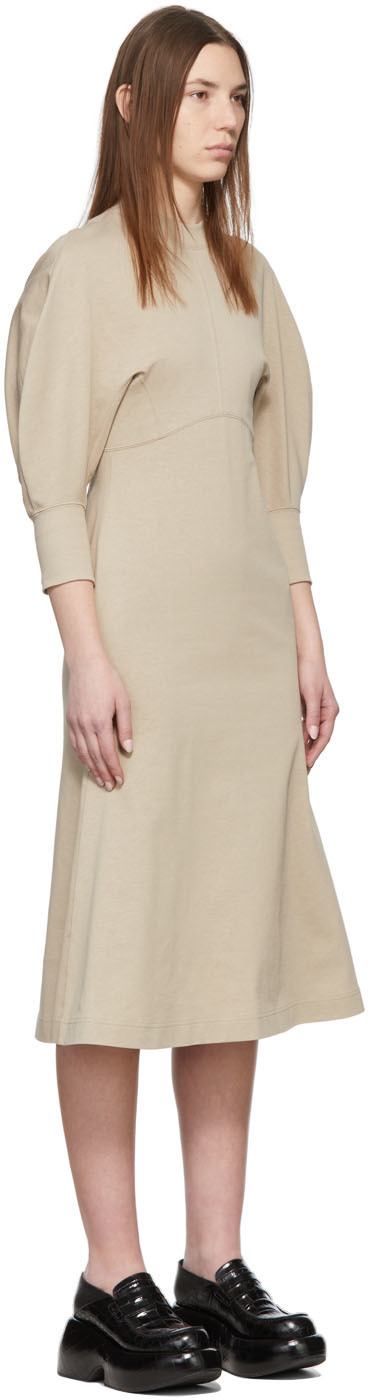 Mame Kurogouchi Beige Cotton Classic Dress Mame Kurogouchi