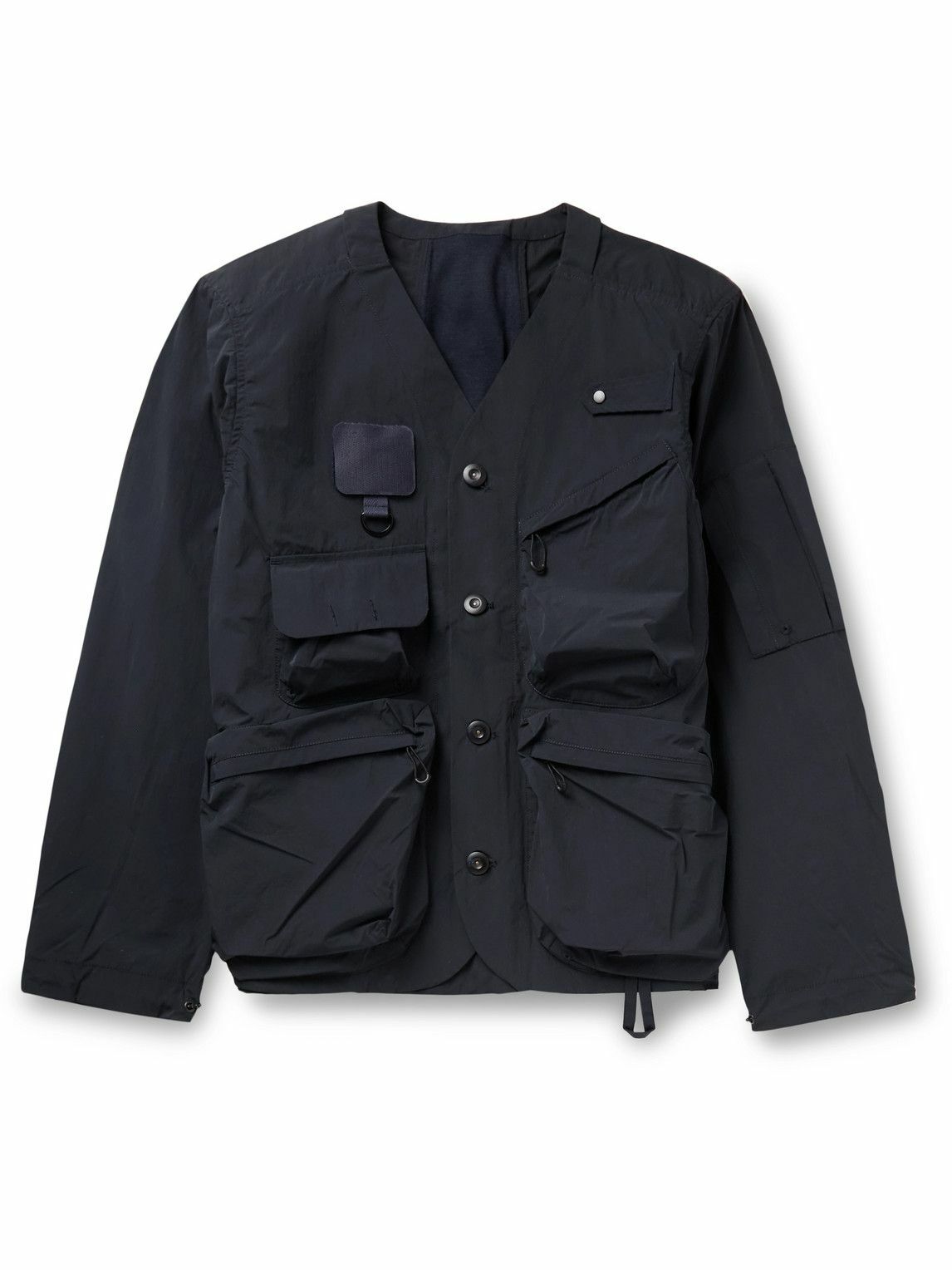 Norbit by Hiroshi Nozawa Nylon Field Jacket Blue Norbit by Hiroshi