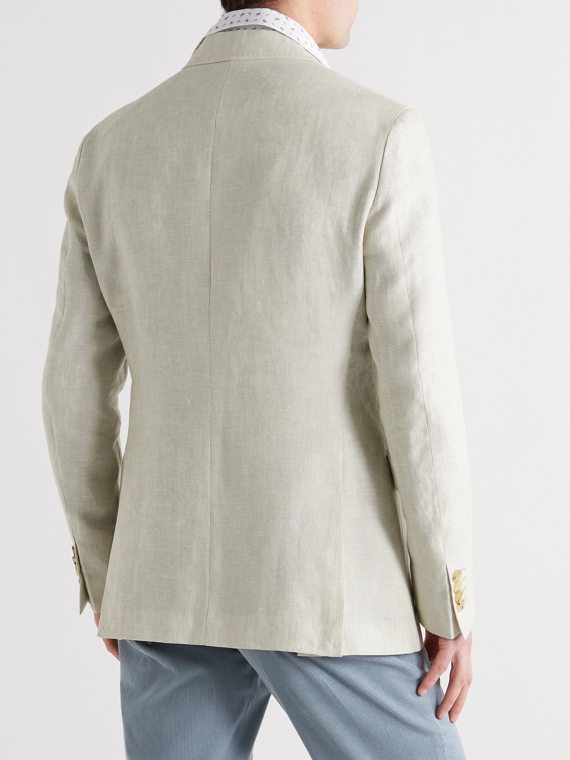 Etro SlimFit Linen Blazer Neutrals Etro