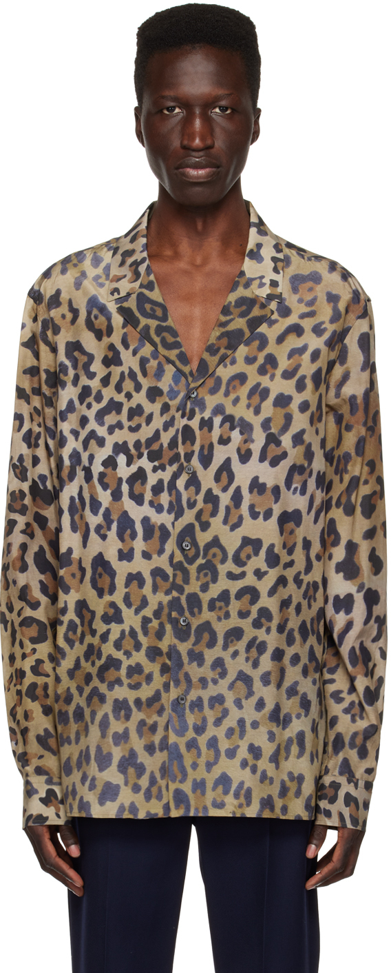 Photo: Balmain Brown Leopard Shirt