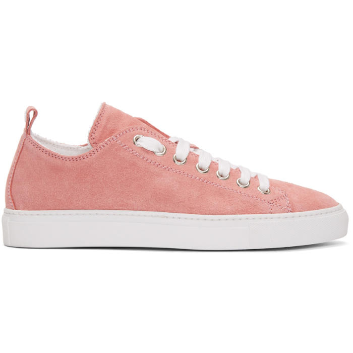 Dsquared2 Pink Suede Sneakers Dsquared2