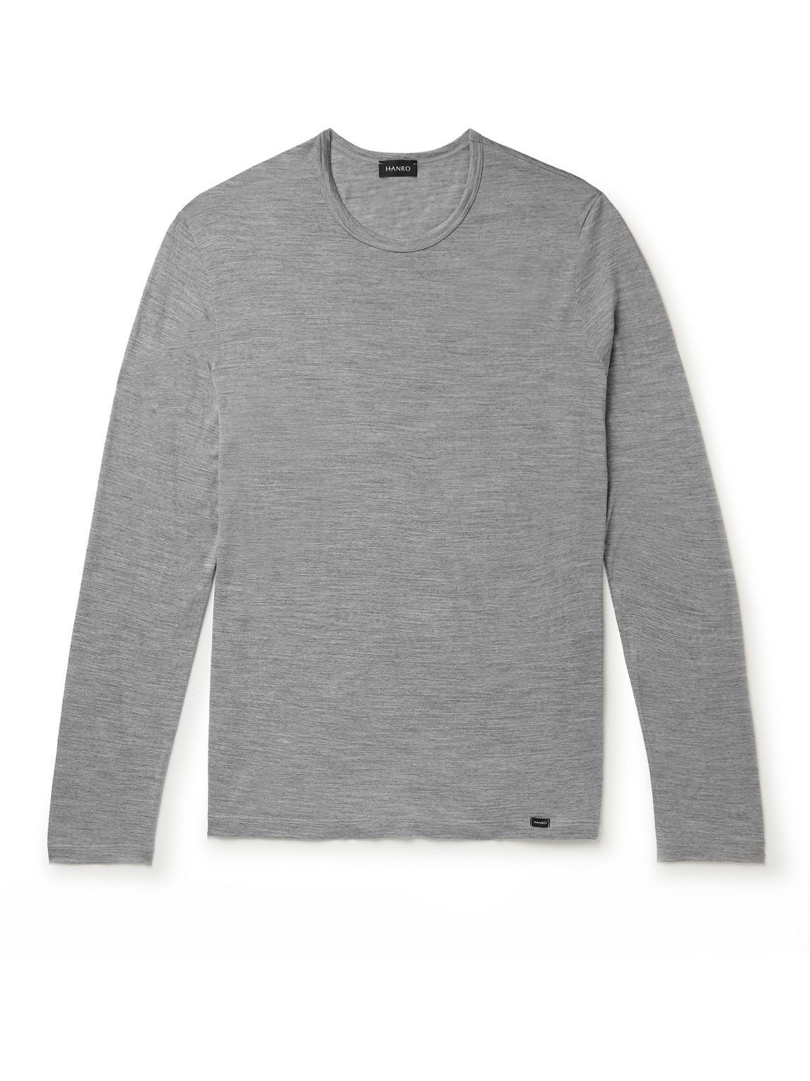 Hanro - Merino Wool and Silk-Blend T-Shirt - Gray Hanro