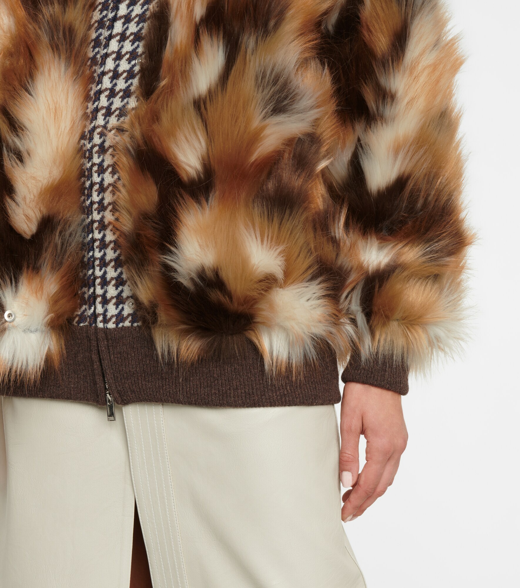 Veste/cardigan Fausse Fourrure Stella McCartney - Taille 38 - Moutarde - Occasion Parfait état