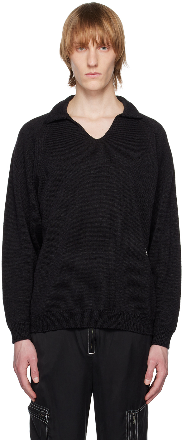 NOMA t.d. Black Skipper Neck Sweater NOMA t.d.