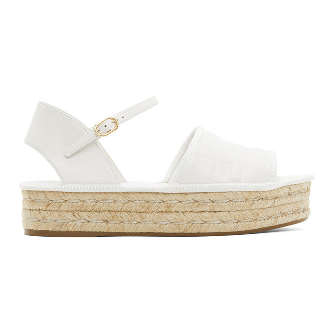white leather platform espadrilles