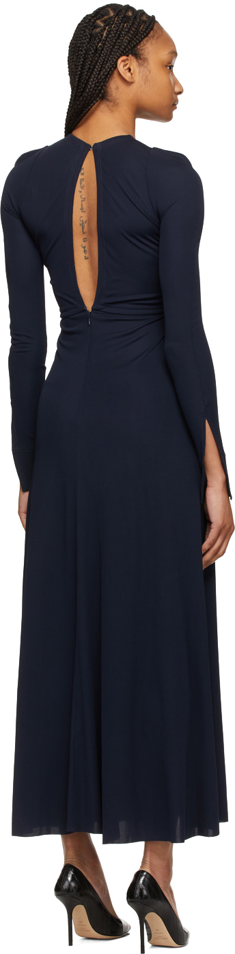 victoria beckham triangle cut out dress