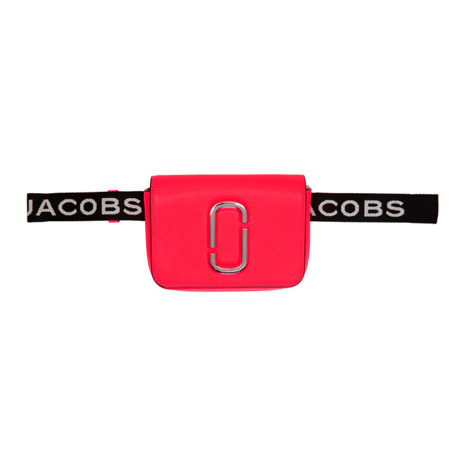 Marc Jacobs Pink Logo Strap Hip Shot Pouch Marc Jacobs