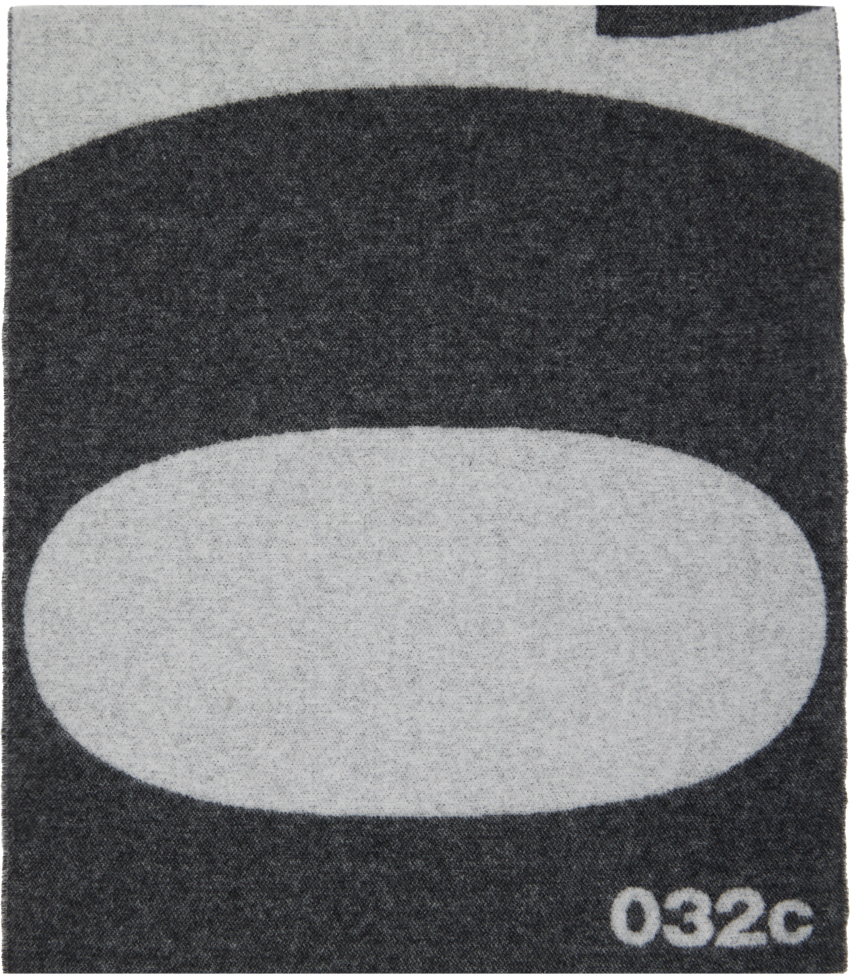 032c Gray Logo Scarf
