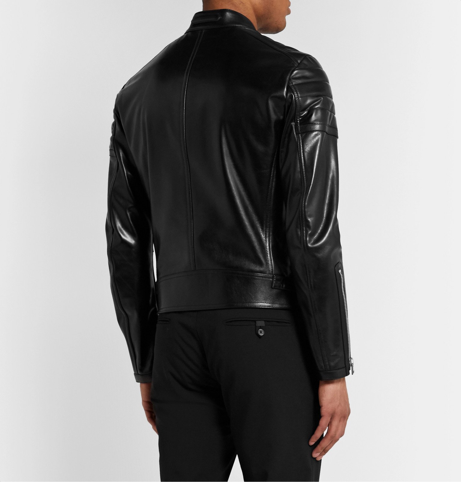TOM FORD - Icon Slim-Fit Leather Biker Jacket - Unknown TOM FORD