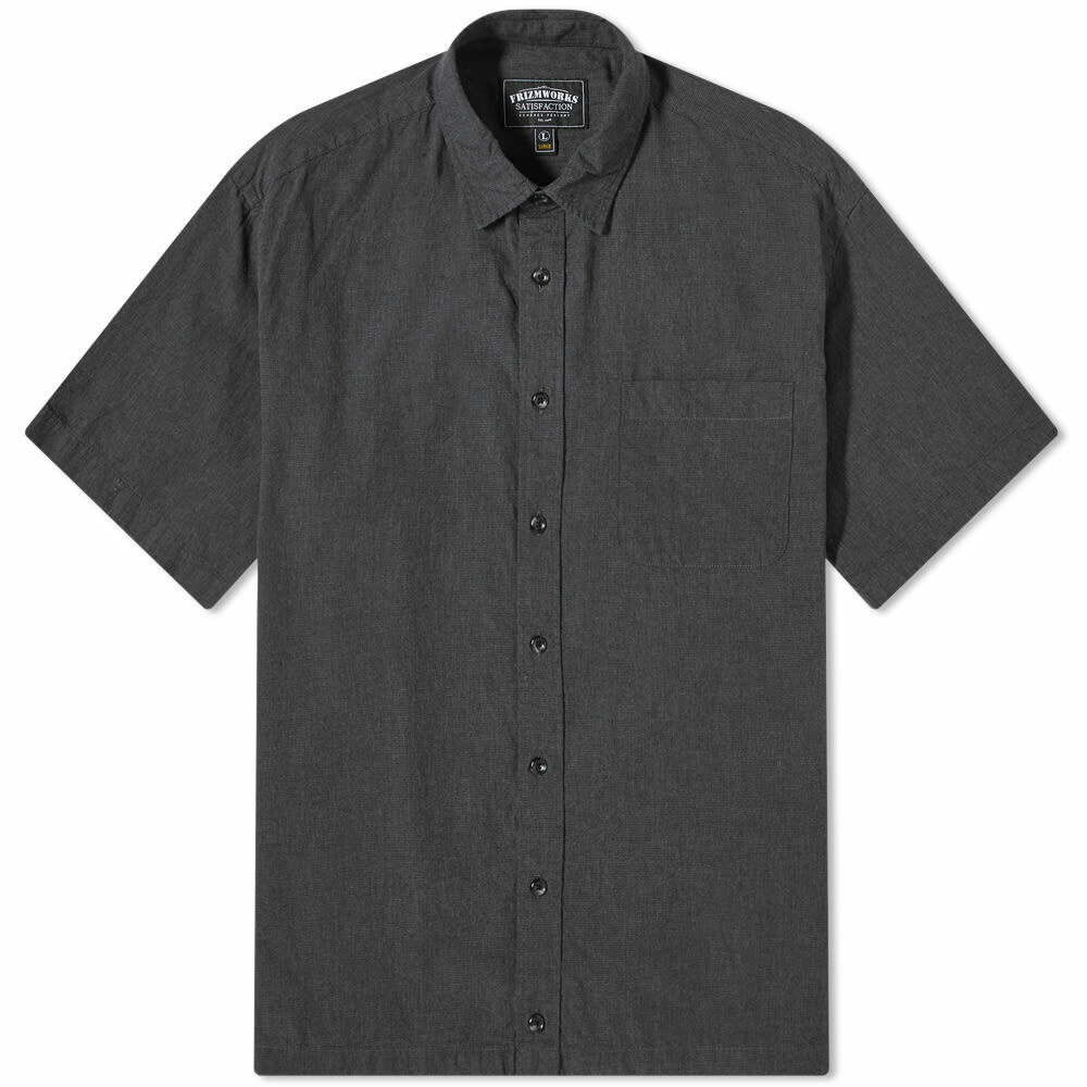FrizmWORKS Men's Half String Shirt in Charcoal FrizmWORKS