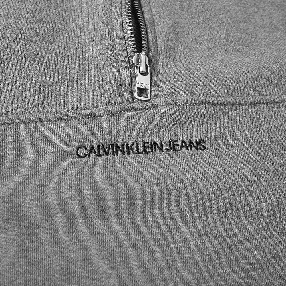 Calvin Klein Embroidered Logo Quarter Zip Knit Calvin Klein