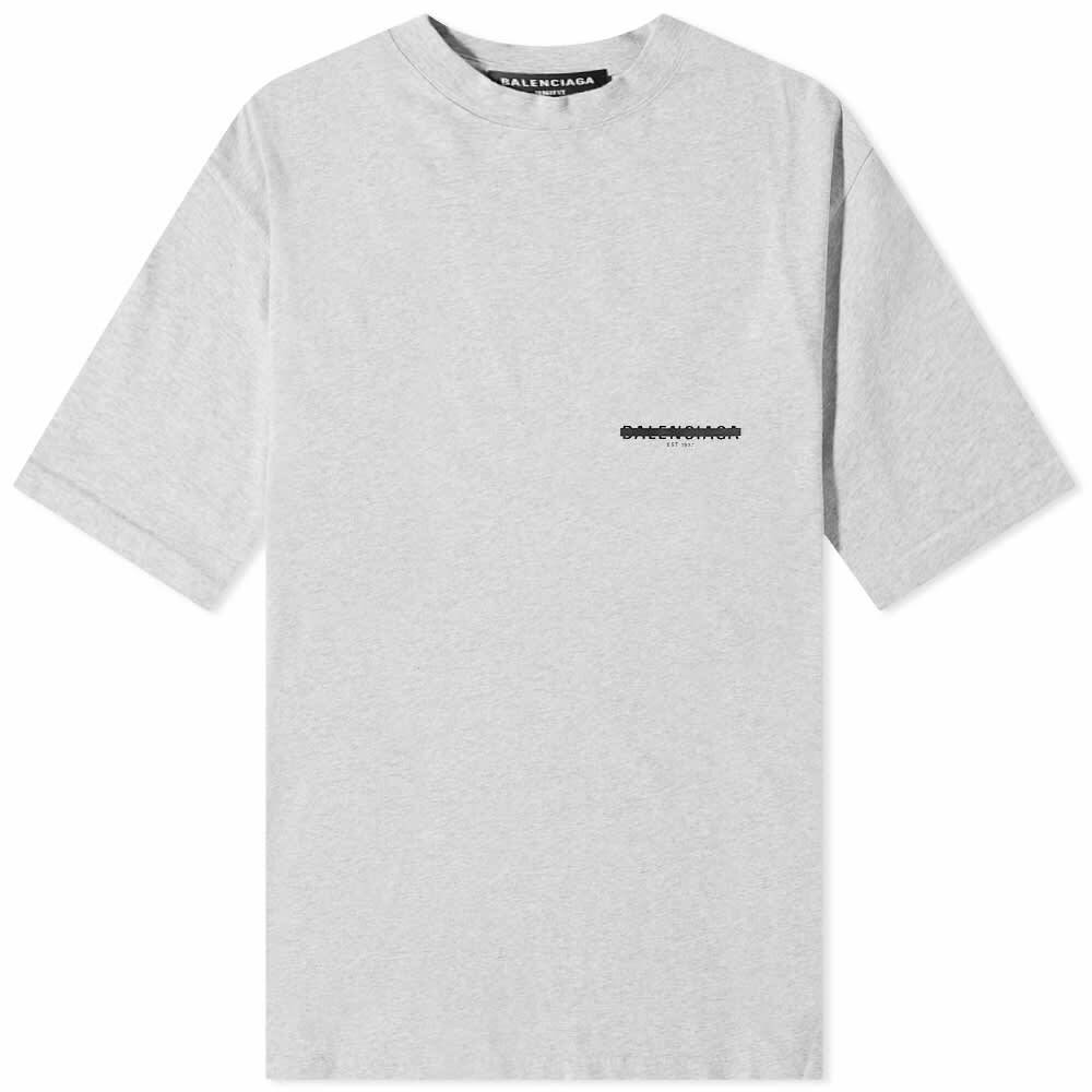 Balenciaga Oversized Striked Out Logo Tee Balenciaga