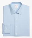 Brooks Brothers Men's Madison Relaxed-Fit Dress Shirt, Non-Iron Houndstooth | Light Blue