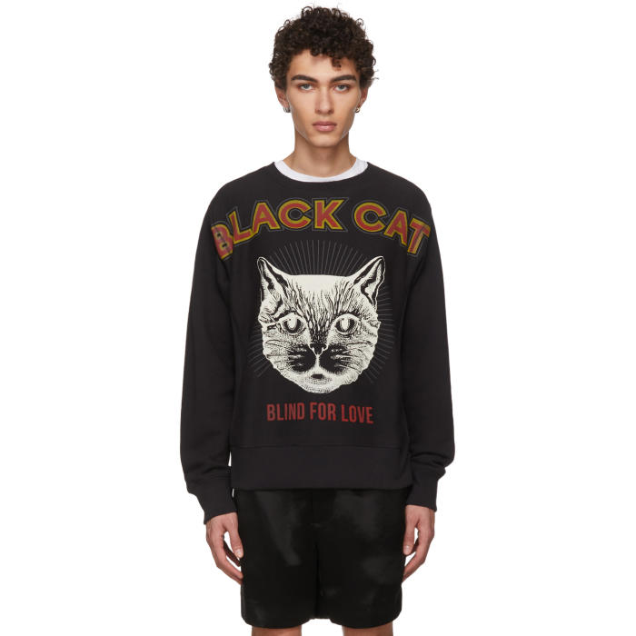 black cat gucci sweater