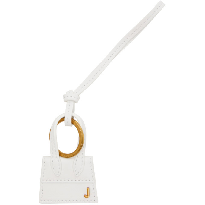 Jacquemus White and Gold Le Porte Cles Chiquito Keychain Jacquemus