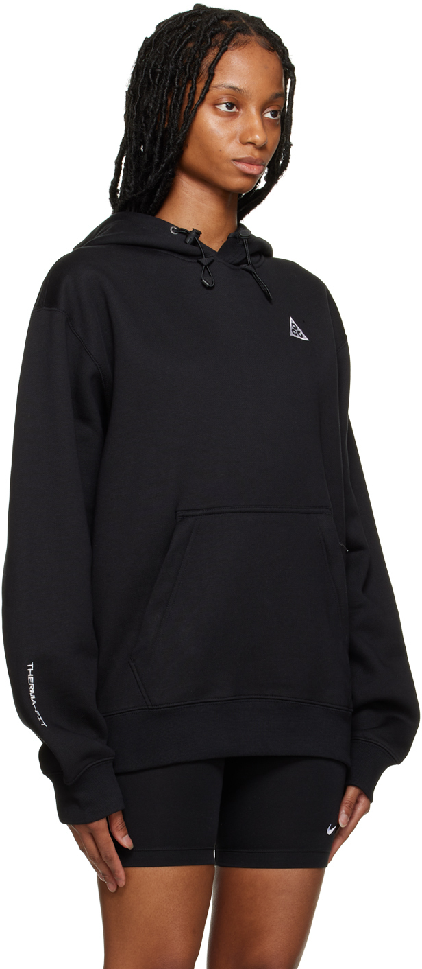 mens black nike therma hoodie