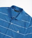 Brooks Brothers Men's Golden Fleece Slim Fit Stretch Cotton Thin Stripe Polo Shirt | Blue