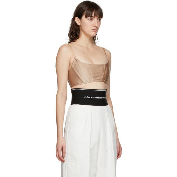 Alexander Wang Beige Corset Bra 