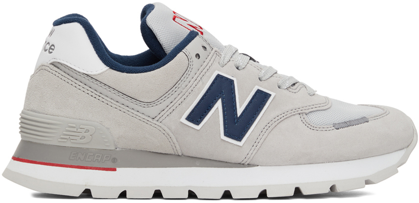 New Balance Grey & Navy 574 Sneakers New Balance