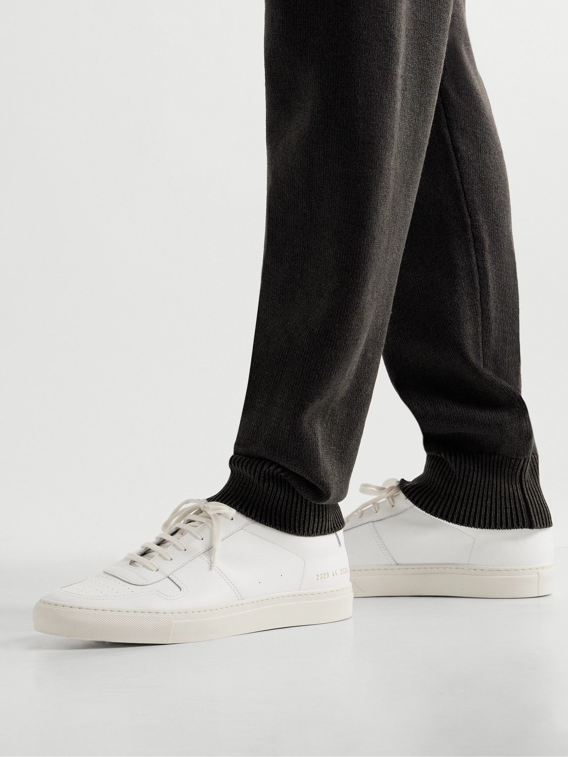 Common Projects - BBall Leather Sneakers - White Common Projects