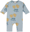 The Campamento Baby Blue Flowers Allover Jumpsuit