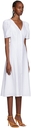 Reformation White Newbury Midi Dress
