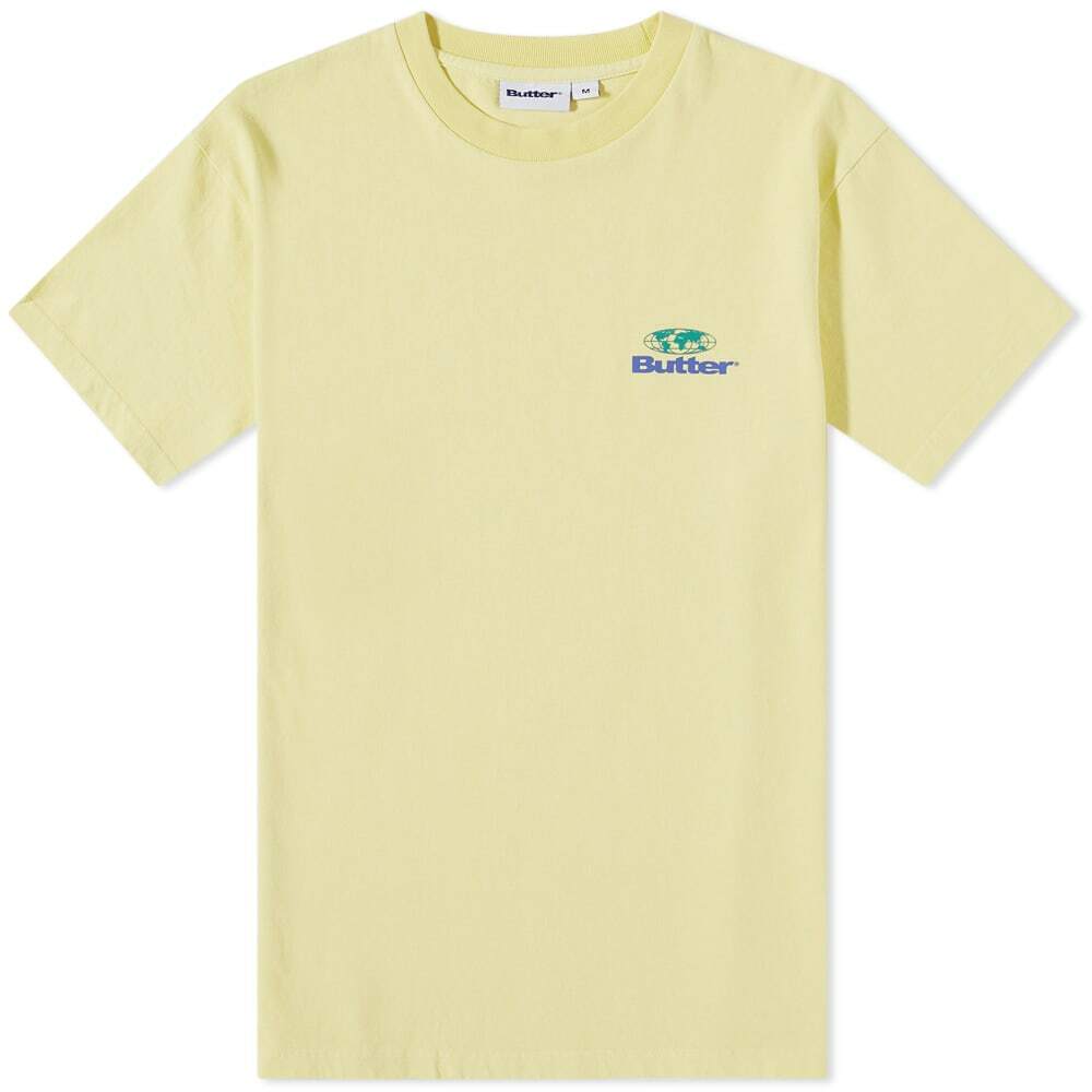 Butter Goods Men's Heavyweight Pigment Dye TShirt in Pistachio Butter Goods
