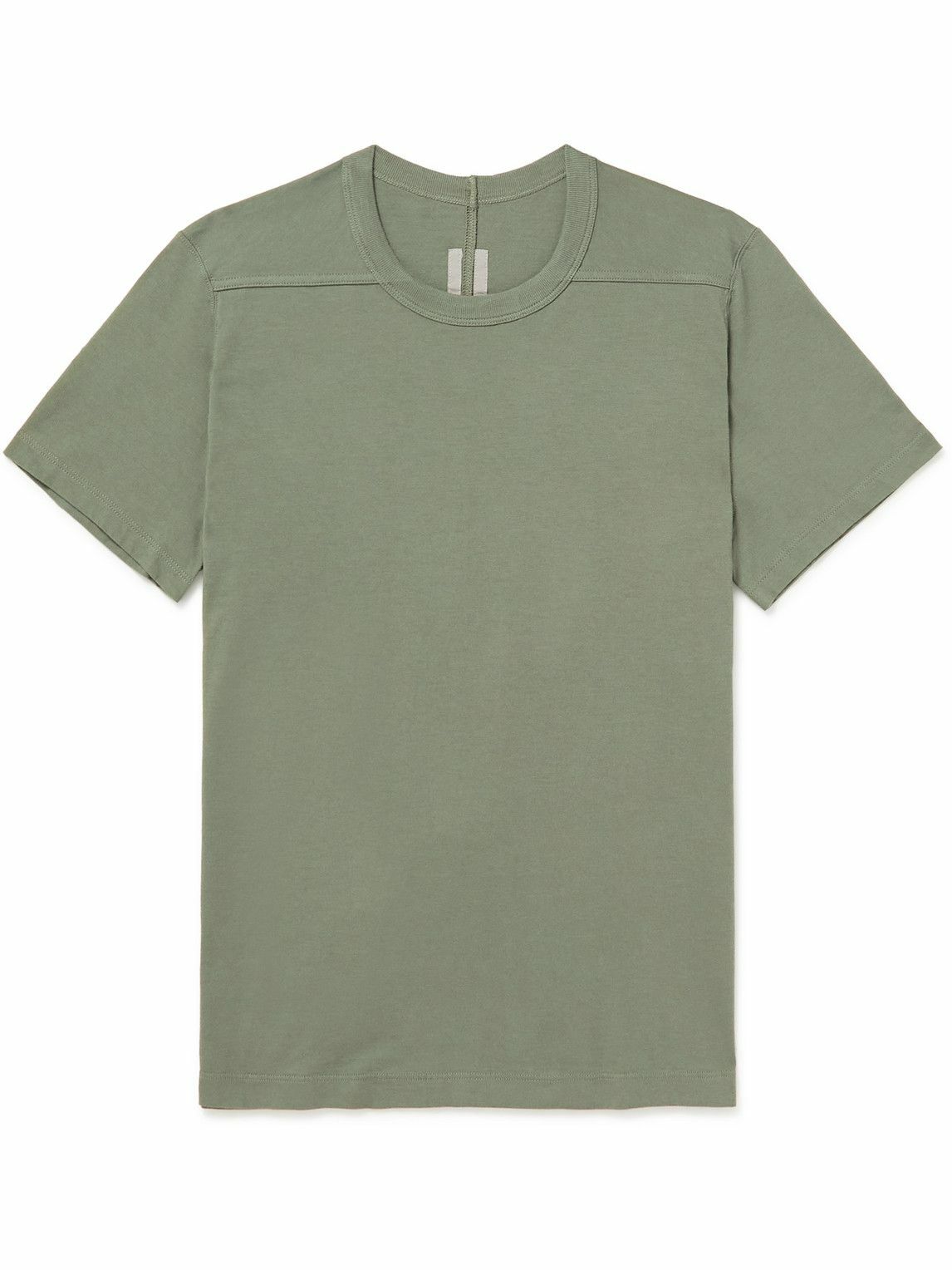 Photo: Rick Owens - Short Level Cotton-Jersey T-Shirt - Green