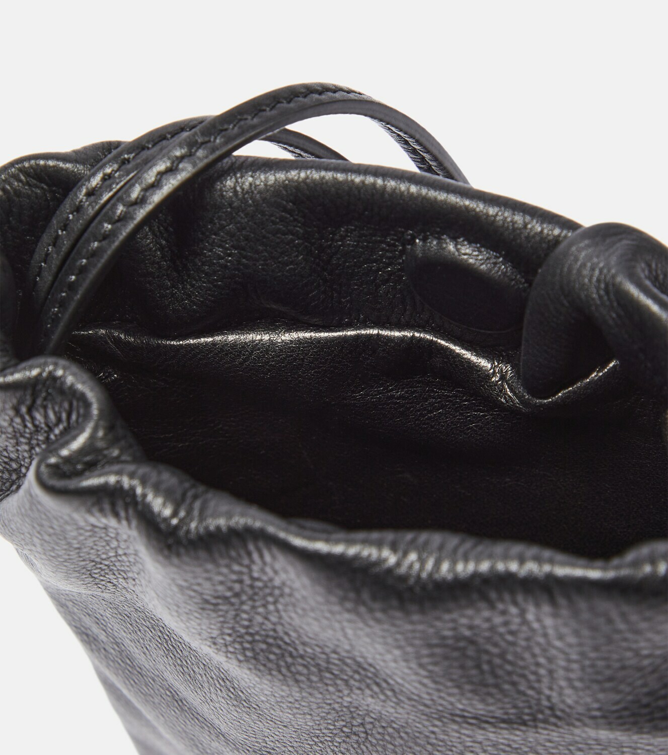 The Row - Drawstring leather shoulder bag The Row