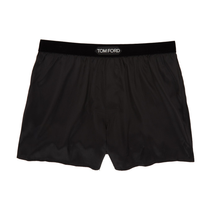 Tom Ford Black Silk Satin Boxers TOM FORD