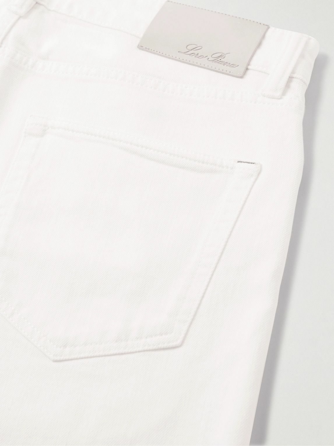 Loro Piana - Quarona Slim-Fit Stretch-Cotton Twill Trousers - White ...