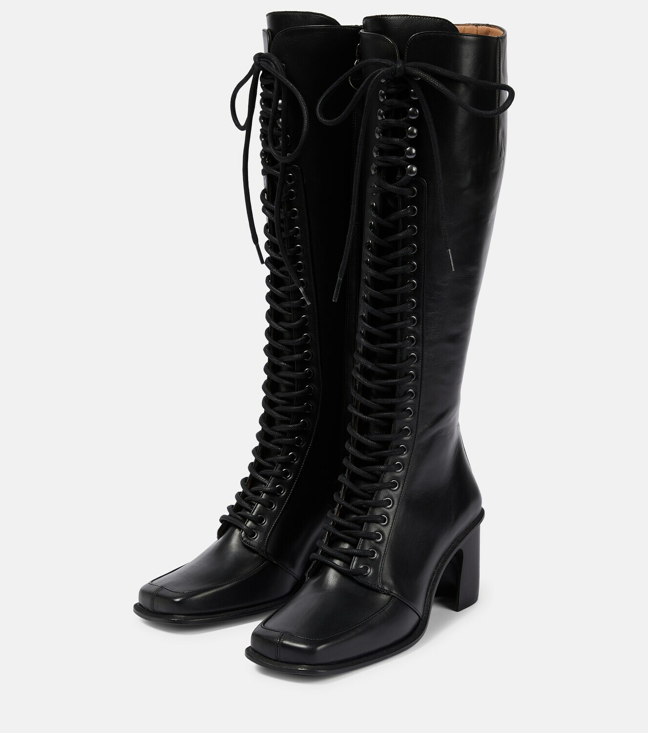 shriver hi leather lace up boots