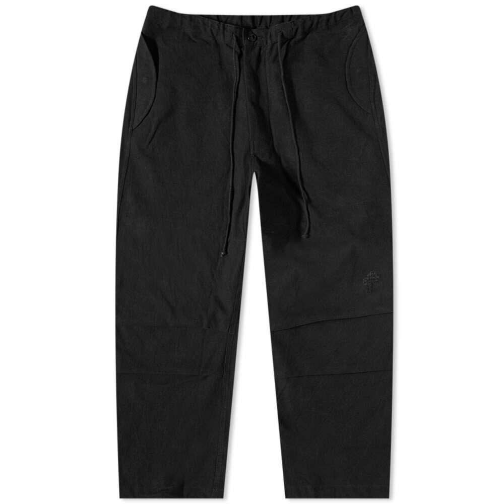 Story mfg. Paco Drawstring Pant in Iron Black Slub Story Mfg.