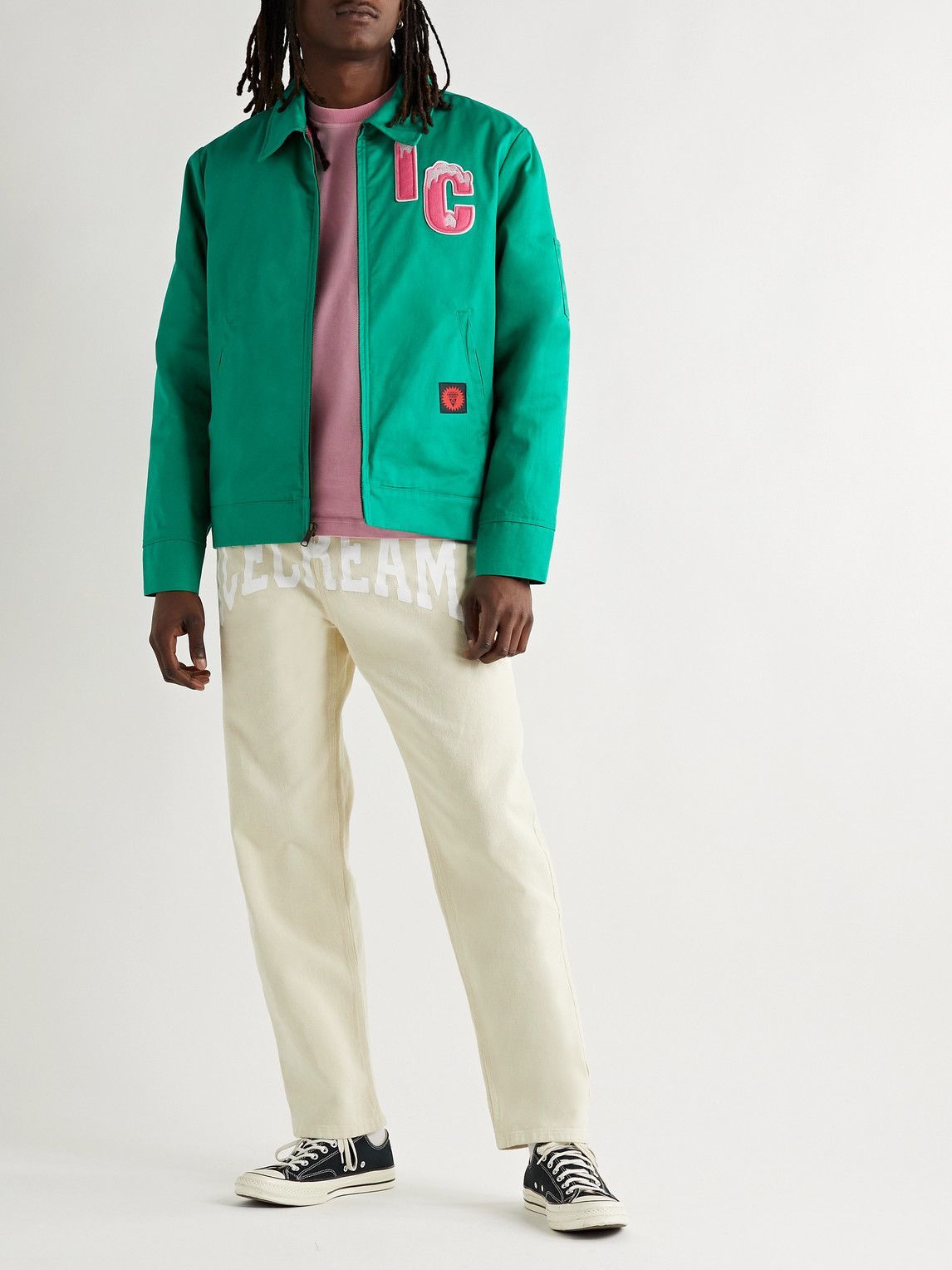 ICECREAM StraightLeg LogoPrint Jeans Neutrals ICECREAM