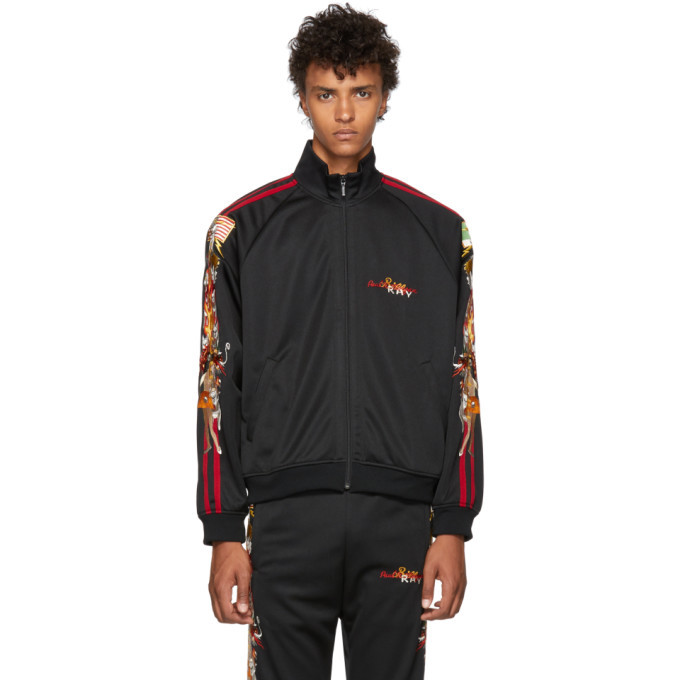 Doublet Black Chaos Embroidery Track Jacket Doublet