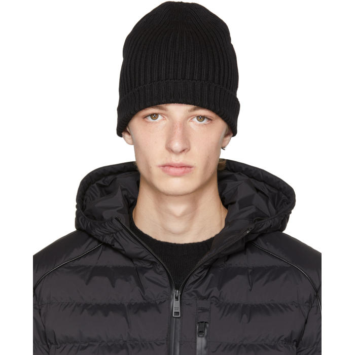 Prada Black Logo Beanie Prada