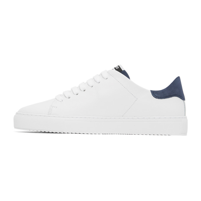 Axel Arigato White and Blue Clean 90 Sneakers Axel Arigato