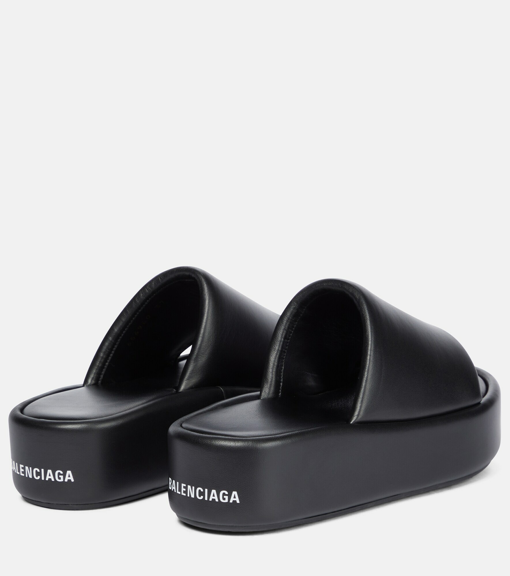 Balenciaga Rise leather platform slides Balenciaga