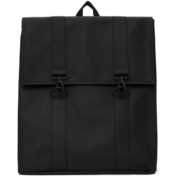 RAINS Black MSN Backpack Rains