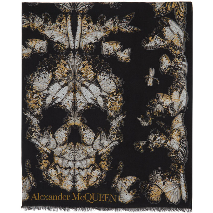 alexander mcqueen butterfly scarf