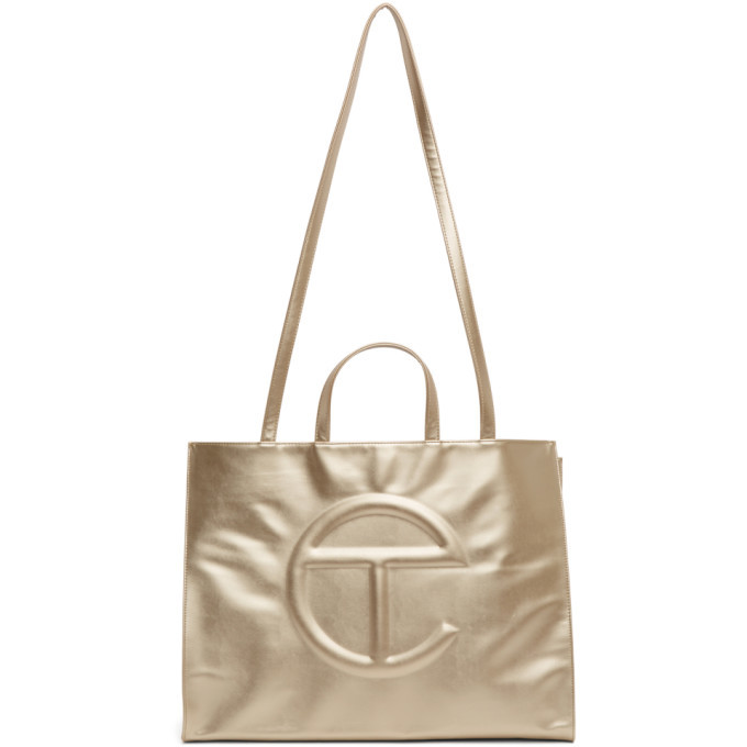Telfar Gold Large Shopping Tote Telfar