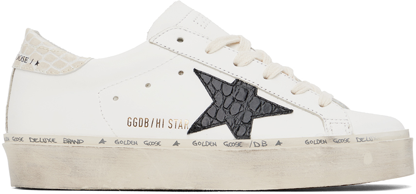 Golden Goose White Hi Star Classic Sneakers Golden Goose Deluxe Brand