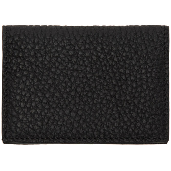 A Ditions M R Black Leather Card Holder Editions M R