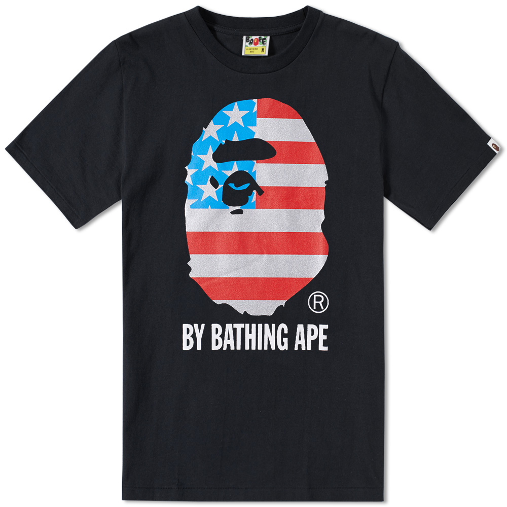 A Bathing Ape Stars and Stripes By Bathing Tee