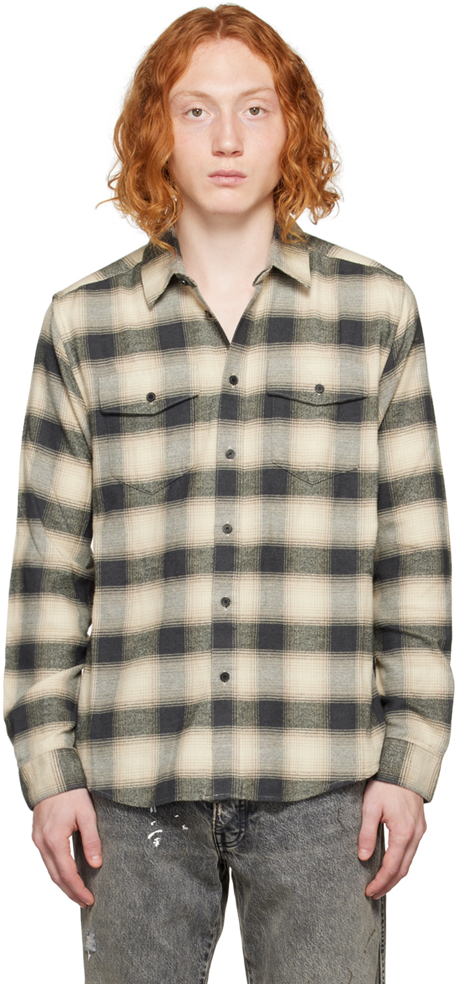 Beige Plaid Shirt main image 0